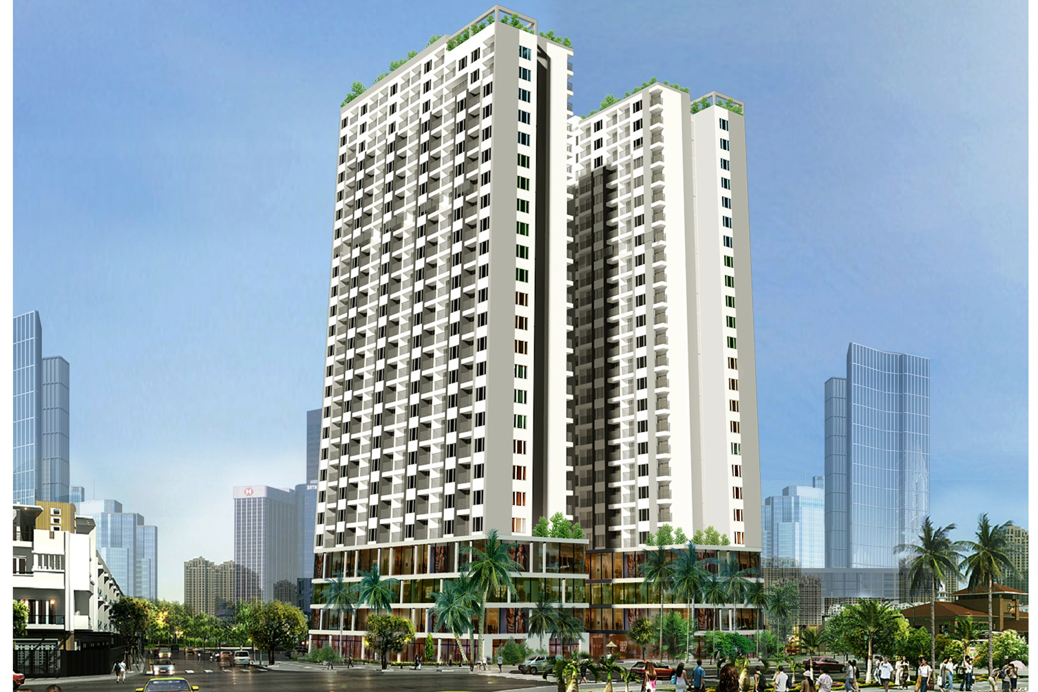 Tổng quan tòa nhà Tổng quan tòa nhà Athena Complex Pháp Vân