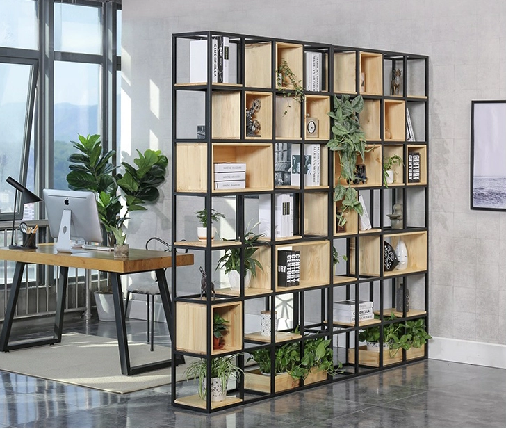Ý tưởng trang trí văn phòng bằng kệ sách