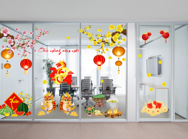 05 Ý tưởng trang trí Tết cho văn phòng công ty ấn tượng nhất 2024